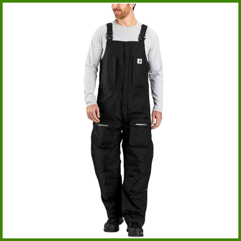 Men's Loose Fit Insulated Biberall with Cordura Nylon Shell